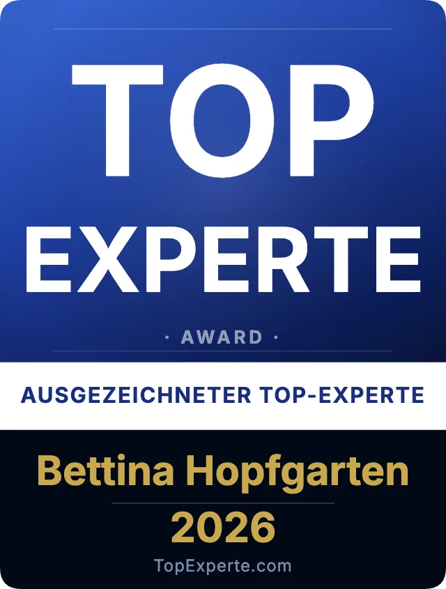 TopExperte Award 2026 für Bettina Hopfgarten
