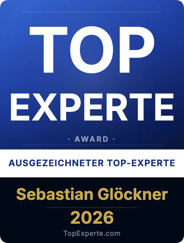 TopExperte Award 2026 für Sebastian Glöckner